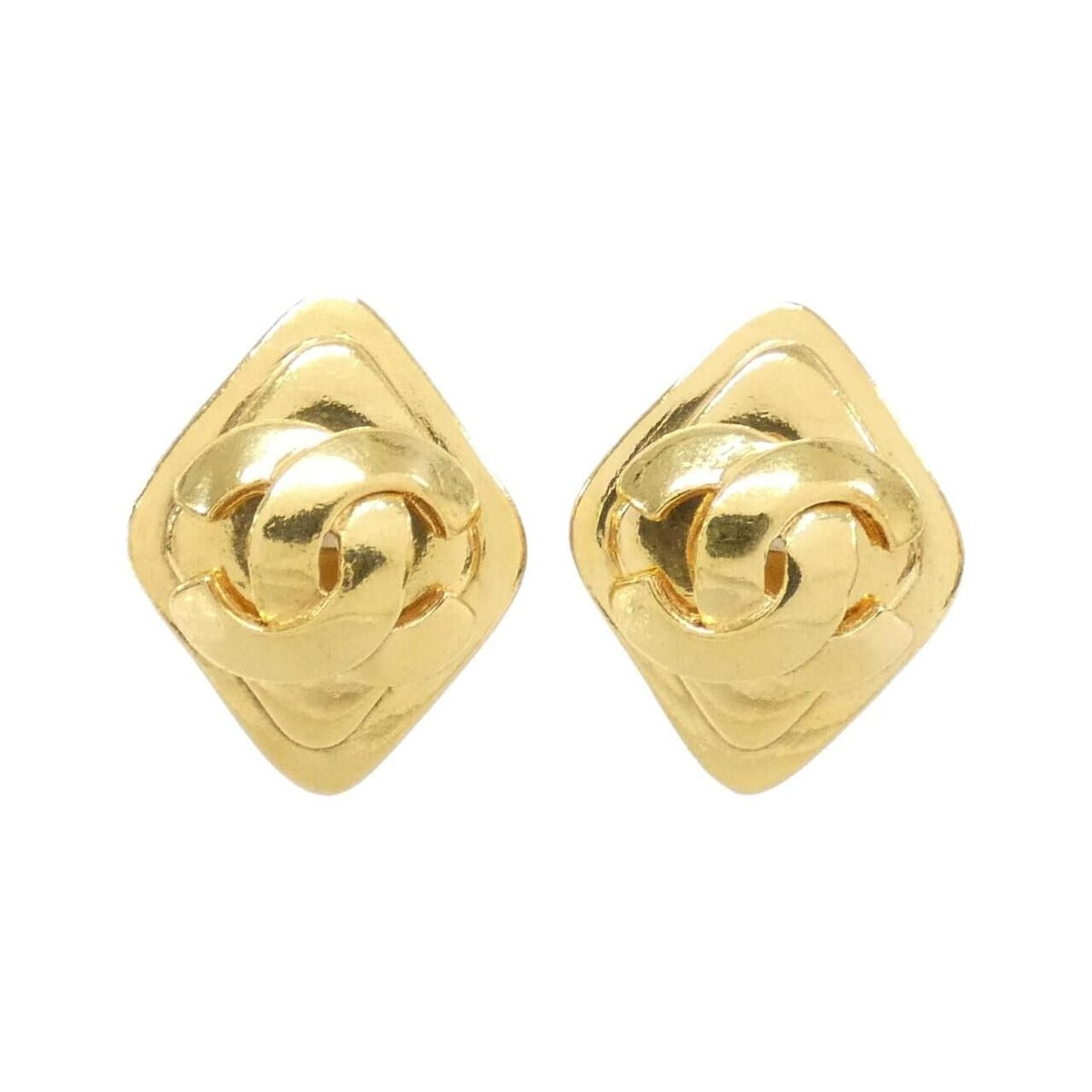 Chanel Vintage Earrings Gold