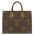 Louis Vuitton Tote Bag On The Go MM Monogram Canvas Reverse Gold