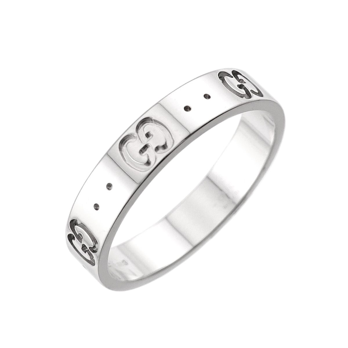 Gucci Icon Ring 18k White Gold 750