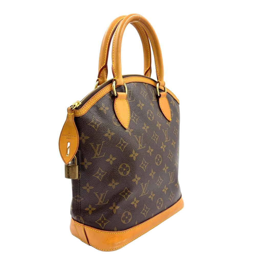 Louis Vuitton Monogram Leather Brown Light Handbag Gold — view 2