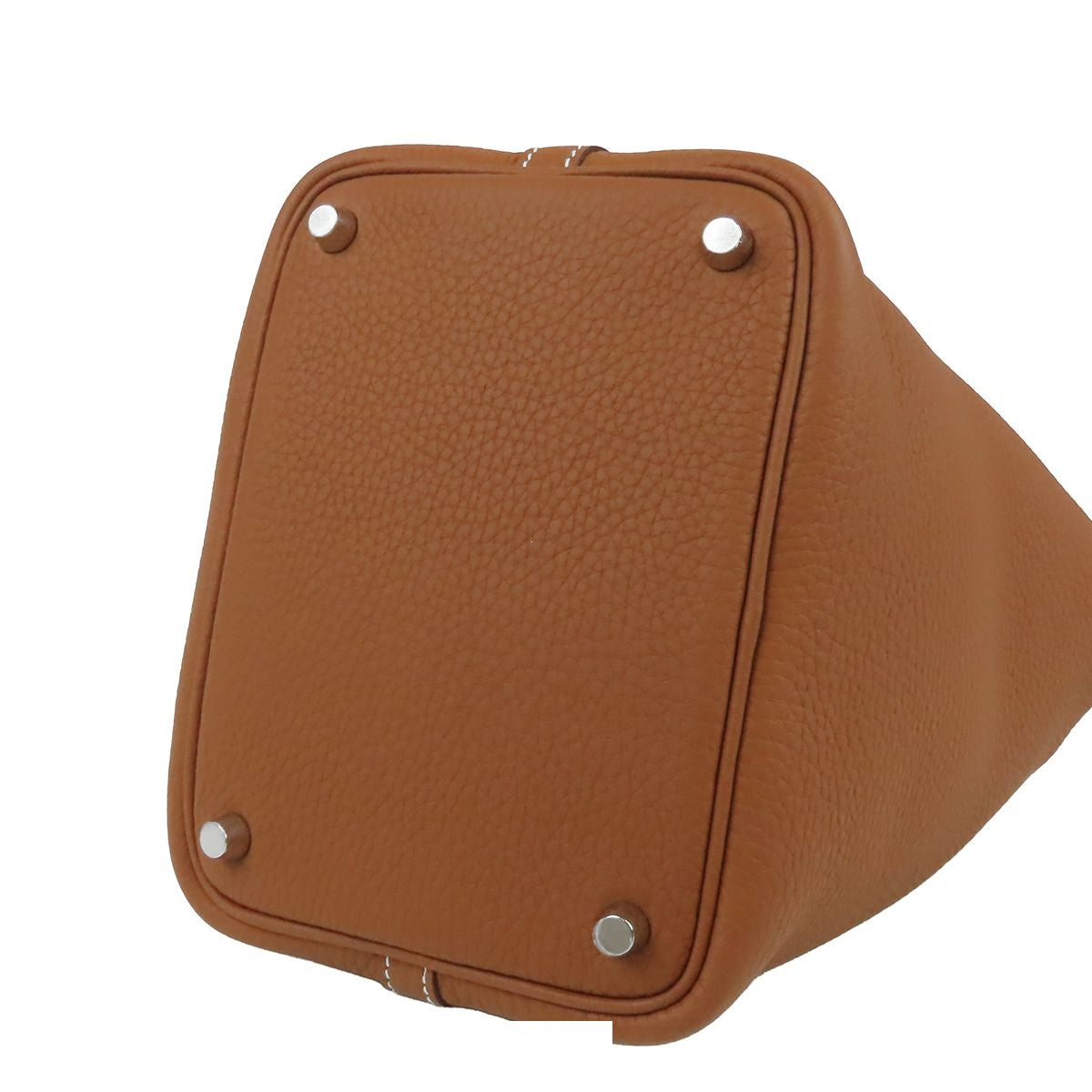 Hermes Picotin Lock PM Gold Silver Taurillon Handbag — view 3