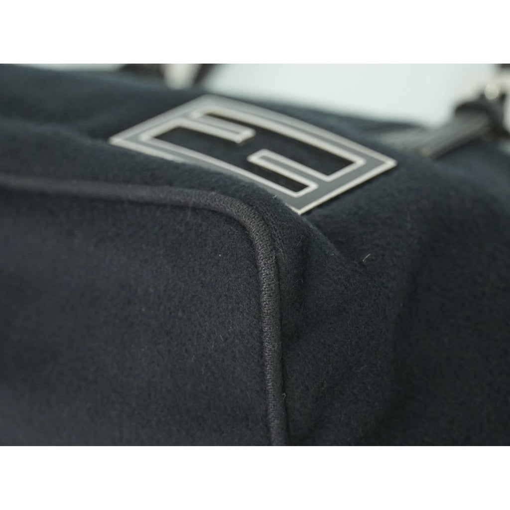 Fendi Zucca Logo Tote Cashmere Wool Black — view 7
