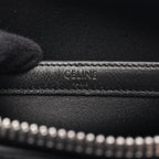 Celine Shoulder Bag Messenger Triomphe Black Leather — view 4