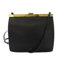Celine Phoebe Philo Era Clasp Mini Shoulder Bag Leather Logo Foiing Black YT OH