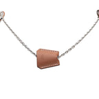 Hermes Clochette Necklace Silver Brown Metal Vorsiflte — view 2
