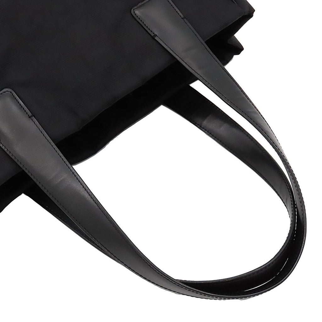 Chanel Tote Bag Black Gold Nylon New Travel Line PM — view 4