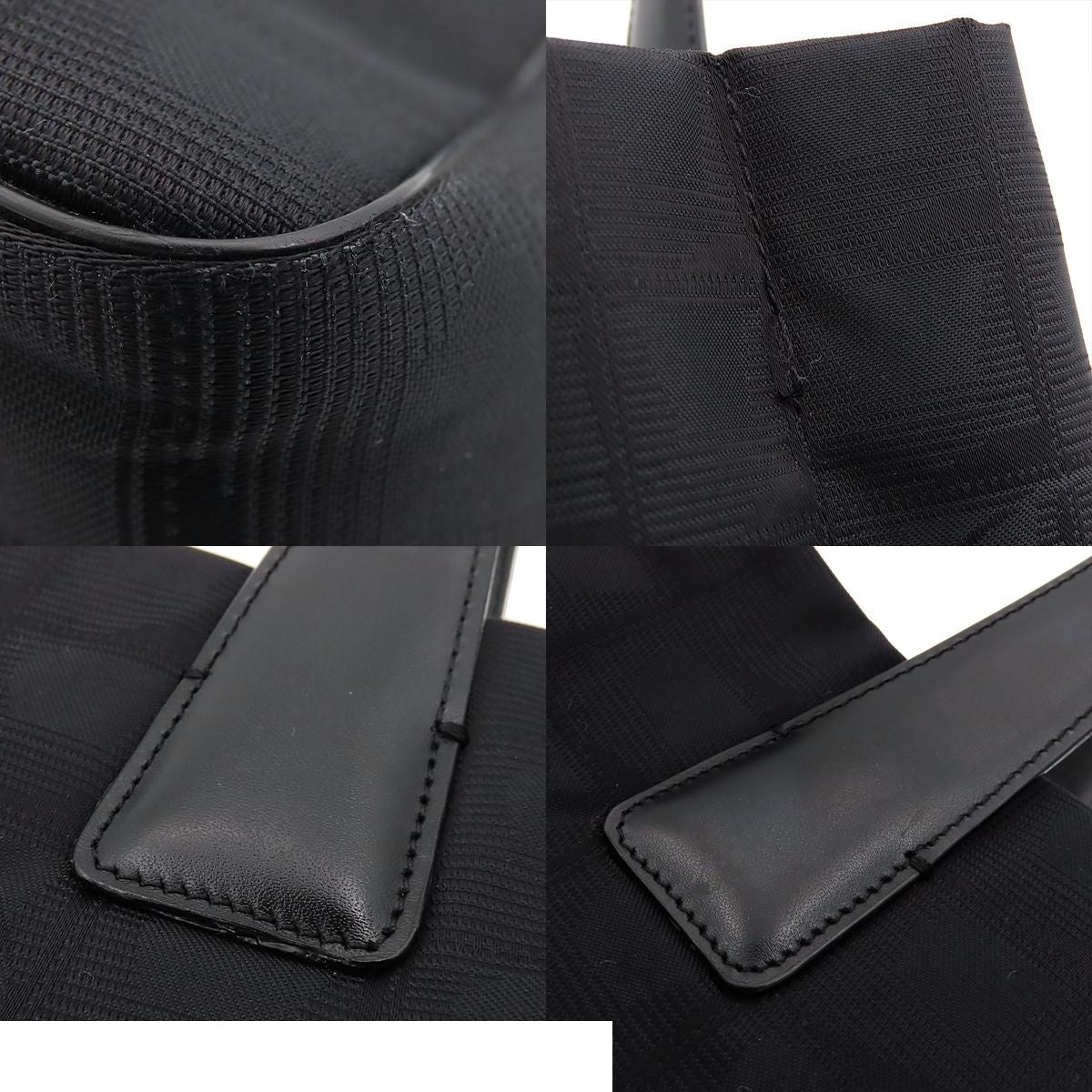 Chanel Tote Bag Black Gold Nylon New Travel Line PM — view 7