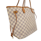 Louis Vuitton Tote Damier Azur Neverfull MM White — view 2