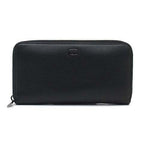 Dior CD Logo Zip Around Wallet Leather Black