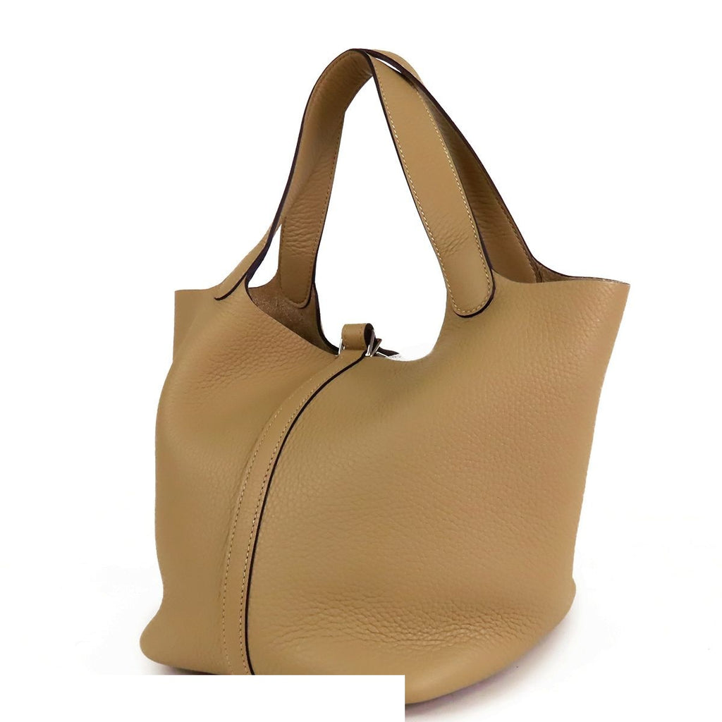 Hermes Picotin Lock MM Trench Silver Taurillon Handbag — view 2
