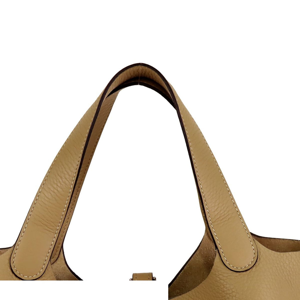 Hermes Picotin Lock MM Trench Silver Taurillon Handbag — view 4
