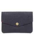 Louis Vuitton Coin Purse Pochette Cles Monogram Empreinte Marine Rouge Gold