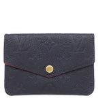 Louis Vuitton Coin Purse Pochette Cles Monogram Empreinte Marine Rouge Gold