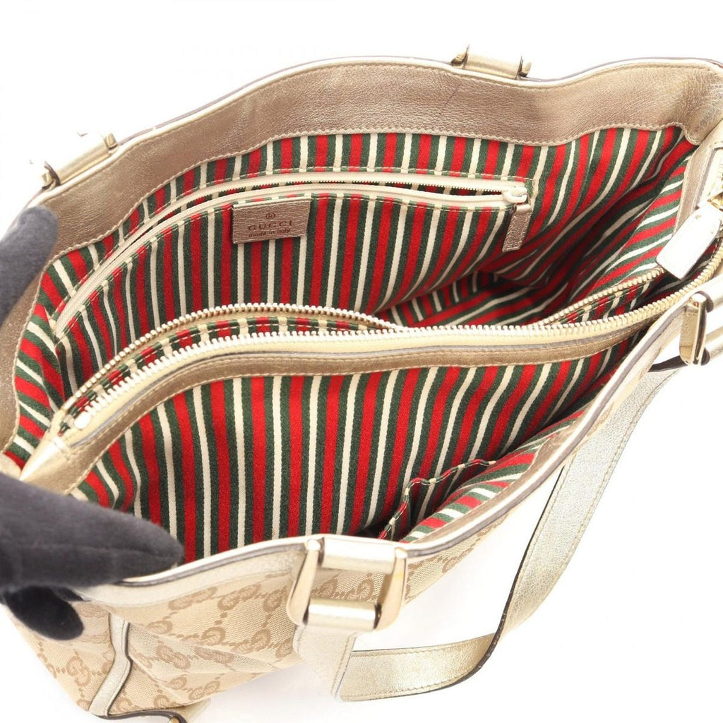 Gucci Tote Abbey GG Canvas Beige Champagne — view 3