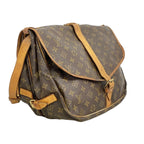 Louis Vuitton Shoulder Bag Monogram Saumur 35 Brown — view 2