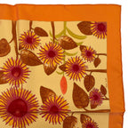 Hermes Scarf 100% Silk Tourne Sols Sunflower Orange — view 3