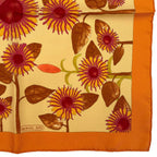 Hermes Scarf 100% Silk Tourne Sols Sunflower Orange — view 5