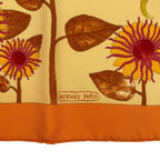 Hermes Scarf 100% Silk Tourne Sols Sunflower Orange — view 7