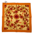 Hermes Scarf 100% Silk Tourne Sols Sunflower Orange