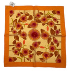 Hermes Scarf 100% Silk Tourne Sols Sunflower Orange