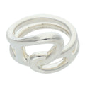 Hermes Chaine Dancre Punk Silver Ring 53 12