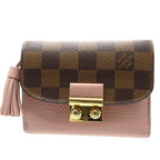Louis Vuitton Damier Leather Portefeuille Croisette Compact Wallet