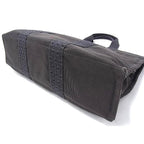 Hermes Tote Her Line MM Gray Silver Hardware Canvas — view 5