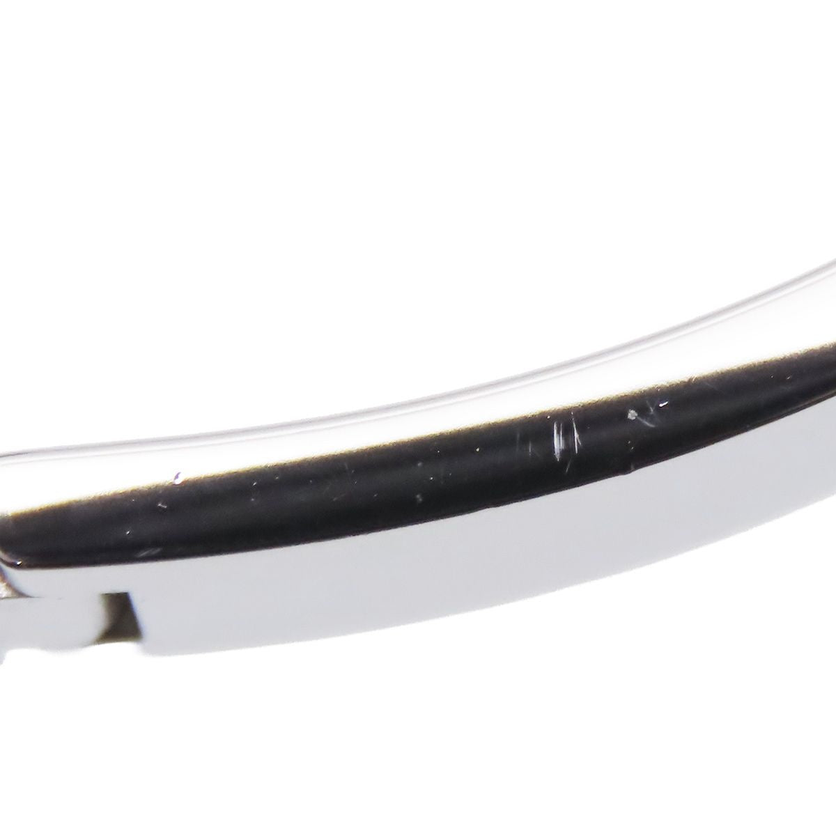 Hermes Clic HH Silver Black Metal Enamel Cheval Mirage Bracelet Bangle — view 5