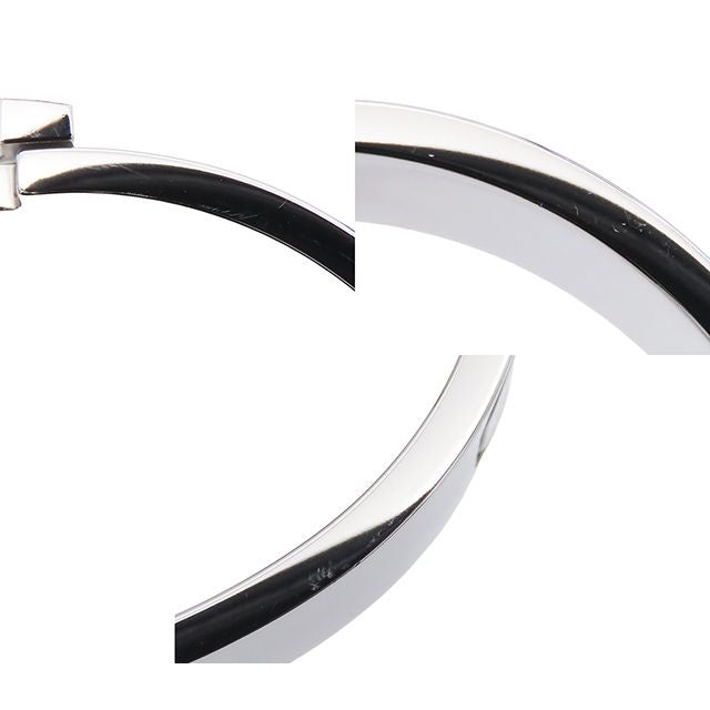 Hermes Clic HH Silver Black Metal Enamel Cheval Mirage Bracelet Bangle — view 7
