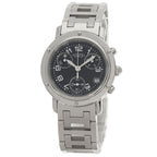 Hermes Clipper Chrono Watch SS