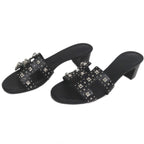 Hermes Oasis Studded Sandals Size 36 Black Apparel Shoes — view 2