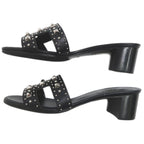 Hermes Oasis Studded Sandals Size 36 Black Apparel Shoes — view 4