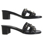 Hermes Oasis Studded Sandals Size 36 Black Apparel Shoes — view 5