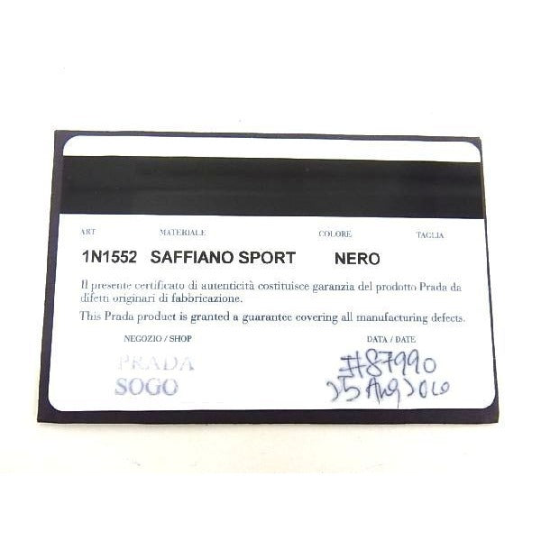 Prada 1 N1552 Saffiano Leather Ipod Case Ipodcabas Women Men Black At0603 — view 5