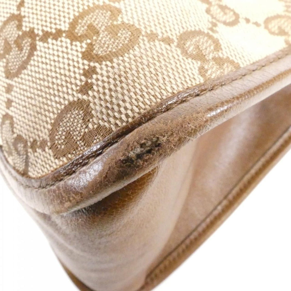 Gucci Horsebit Bag Leather Canvas — view 3