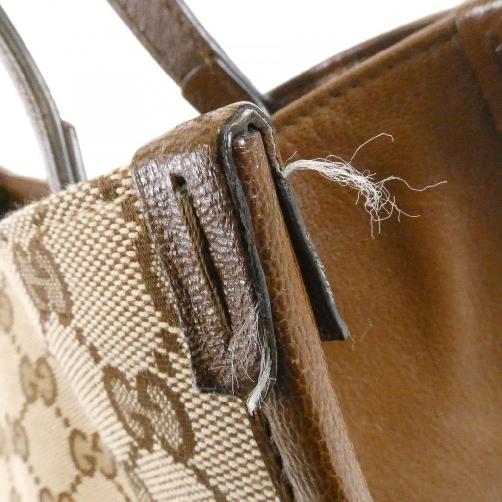 Gucci Horsebit Bag Leather Canvas — view 5