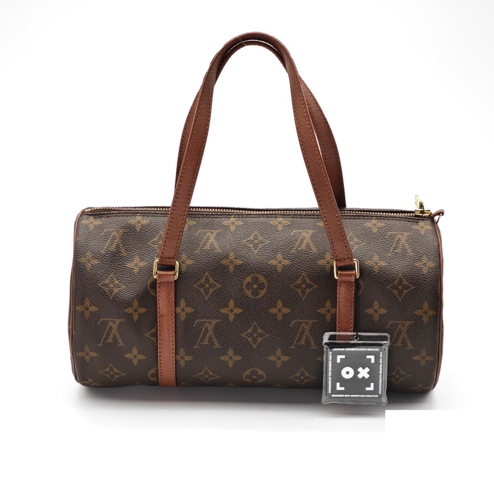 Louis Vuitton Papillon Tube Wide Mini Bag Brown Pouch — view 2