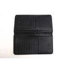Louis Vuitton Long Wallet Men Leather Black Utah Porto Valur — view 5