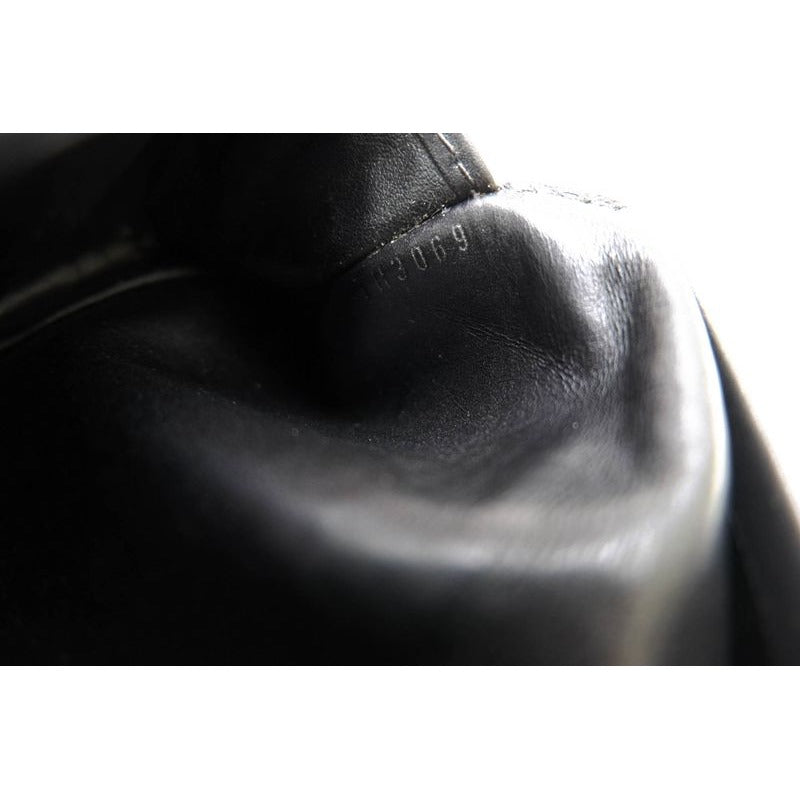 Louis Vuitton Long Wallet Men Leather Black Utah Porto Valur — view 9