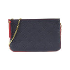 Louis Vuitton Monogram Empreinte Pochette Double Zip Shoulder Bag
