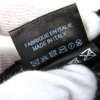 Chanel CC Logo Tweed Baseball Cap Hat Black White Gold — view 8