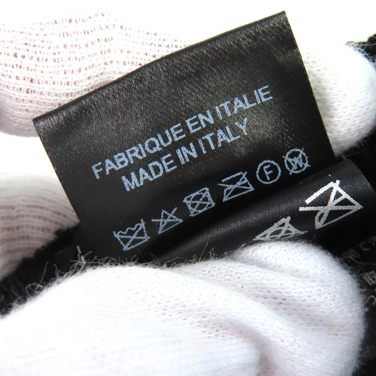 Chanel CC Logo Tweed Baseball Cap Hat Black White Gold — view 8