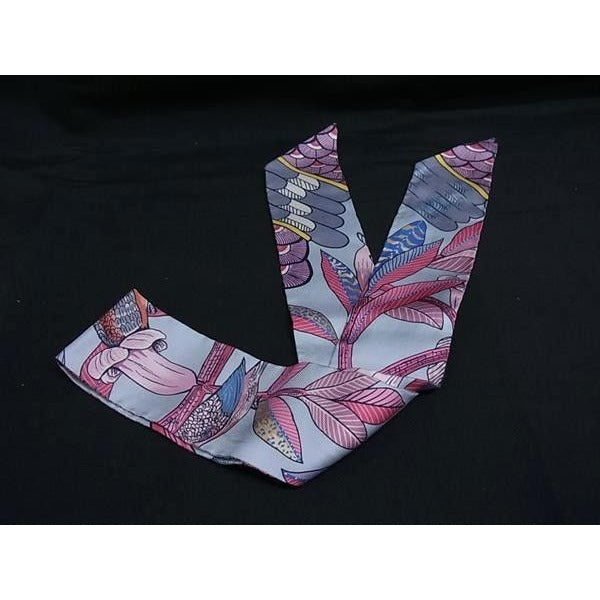 Hermes Ribbon Scarf Twilly 03 Multicolor Silk Tree of Song — view 2