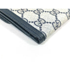 Gucci Wallet GG Supreme Interlocking 035 381 Beige Navy Leather — view 3