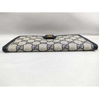Gucci Wallet GG Supreme Interlocking 035 381 Beige Navy Leather — view 4