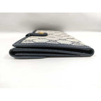 Gucci Wallet GG Supreme Interlocking 035 381 Beige Navy Leather — view 5