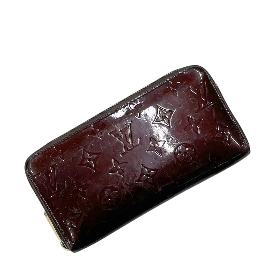 Louis Vuitton Zip Around Wallet Zippy Amarante Monogram Vernis Leather