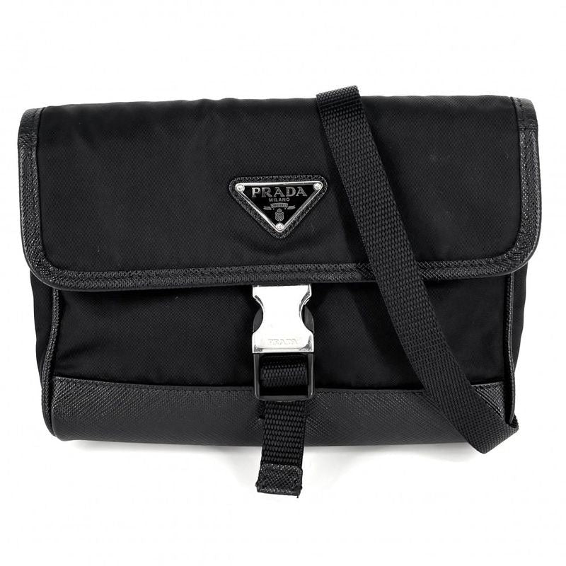 Prada Shoulder Bag Triangle Logo Pochette Crossbody