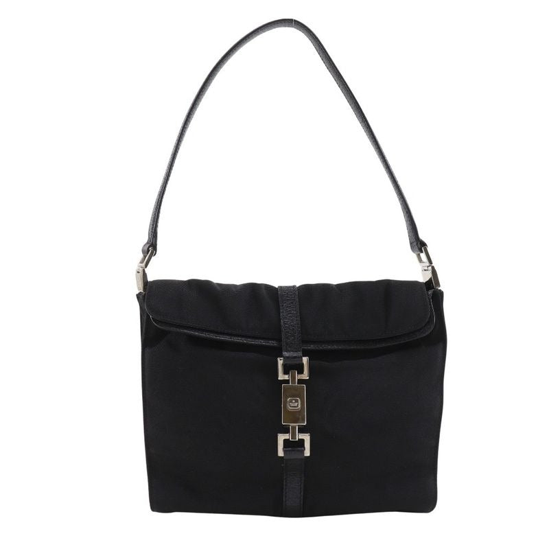 Gucci Jackie 001.3734.200047 Nylon Canvas Black Shoulder Bag