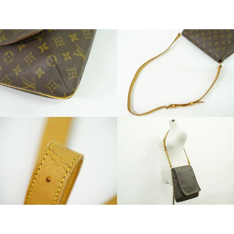 Louis Vuitton Musette Monogram Shoulder Bag Pochette Brown — view 6